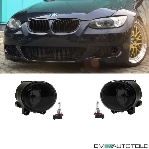 2xH11 Nebelscheinwerfer Smoke Schwarz für BMW X5 F22 F23 E92 E93 F10 F11 M-Paket